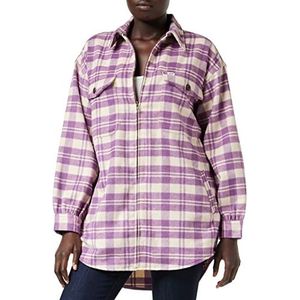 Lee Dames 90S Workwear Overshirt Shirt, Dark Plum, X-Small