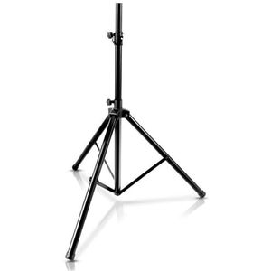 Pyle Speaker Stand, Monitor Stand met Verstelbare Hoogte Tot 178 cm, Opvouwbare Tripod Stand, Zwart