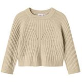 Gebreide Trui - Loose Fit - Ronde Hals - Lange Mouwen - Geribde Manchetten