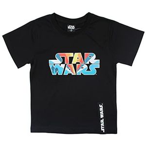 Disney Star Wars T-shirt voor jongens, Zwart, 24 Maanden