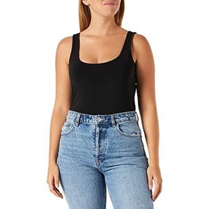 VILA EVOKED BY VILA Dames VIJENNI S/L SU/CUR-NOOS Top, Black, 46