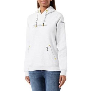 yuka Dames Hoodie 34613767-YU01, wolwit melange, M, wolwit, gemêleerd, M