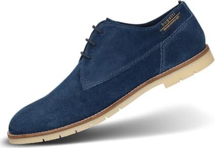 bugatti - Veterschoen - Donkerblauw - Leer - Casual schoenen