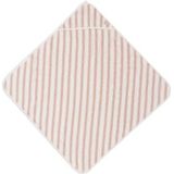 Jollein 534-514-67099 capuchonhanddoek Stripe badstof roze/wit (75x75 cm)