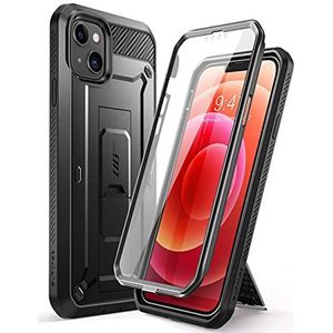 SUPCASE Unicorn Beetle Pro-serie hoesje voor iPhone 13 Mini (2021 release) 5,4 inch, ingebouwde schermbeschermer voor het hele lichaam robuust holsterhoesje (zwart)