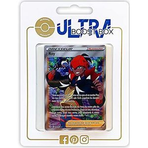 Roy 202/192 Full Art Trainer Ultraboost X zwaard en schild 7 hemelontwikkeling, set met 10 Franse Pokémon-kaarten