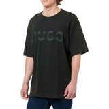 HUGO - Nenzye - T-shirt - Antraciet - Ronde Hals - Losse Pasvorm