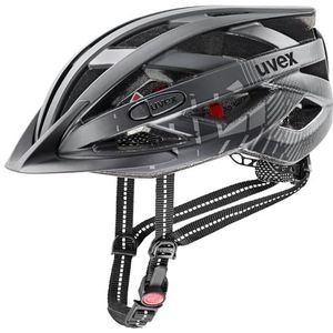uvex city i-vo - lightweight city helmet for women and men - individueel verstelbare pasvorm - inclusief LED-verlichting - all black matt - 56-60 cm