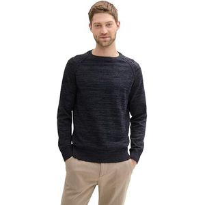 TOM TAILOR heren trui, 36140 - Navy Twotone, XL