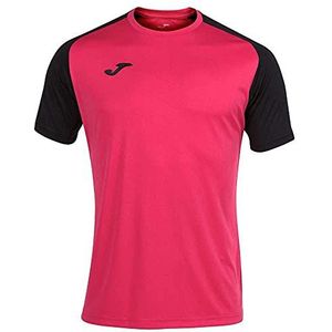 Joma Academy IV Shirt Korte Mouw Heren - Raspberry Zwart