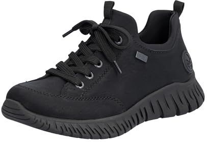 Rieker - M5352 - Sneakers - Zwart - Comfortabele breedte - Uitneembare binnenzool