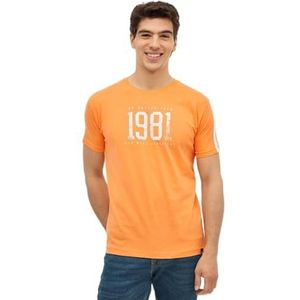 Inside T-shirt voor heren, Oranje, XS-XXL