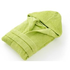 Top Towel Badjas voor meisjes, badjas voor kinderen, 100% katoen, badstof, 450 g, 10 tot 12 jaar, pistache