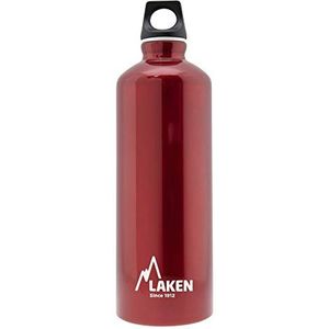 Laken toekomstige waterfles, aluminium cantimplora 0.75L, rode mond