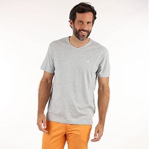 OXBOW T-shirt, korte mouwen, effen, P0TIVE grijs gemêleerd