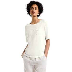 Street One - Dames Shirt - Wit - Met Folietekst