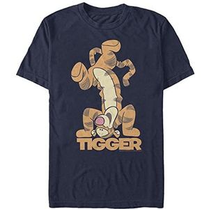 Disney Winnie the Pooh - Tigger Bounce Unisex Crew neck T-Shirt Navy blue 2XL