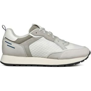 Geox U PARTENIO A Sneakers voor heren, gebroken wit/LT Grey, 39 EU, Off White Lt Grey, 39 EU