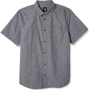 Vans Mathis Ss geweven sweatshirt voor heren, Zwart, M