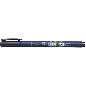 Tombow WS-BH Fudenosuke Brush Pen, Harde Punt, Schrijfkleur, Zwart