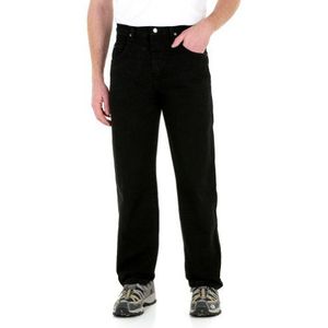 Wrangler Heren Tall Rugged Wear Relaxed Fit Jean, Overdyed Zwart, 38x38