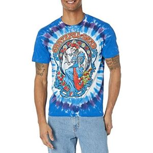 Liquid Blue unisex adult Grateful Dead Vintage Berthat Tie Dye Short Sleeve T-shirt T Shirt, Tie Dye, Large US
