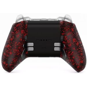 eXtremeRate Hoes Achter Cover Vervangende voor Xbox Elite Series 2 Controller,Behuizing Shell Case&Achter Knoppen voor Xbox Elite Series 2 Core Wireless Controller Model 1797-Getextureerd Rood