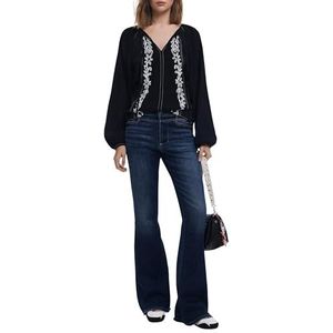 Desigual - Blouseshirt - Zwart / Wit