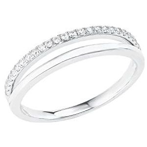 s.Oliver Ring 925 Sterling Zilveren Dames Ringen, Met Zirkonia Synth., Zilver, Wordt Geleverd In Sieraden Geschenkverpakking, 2022726