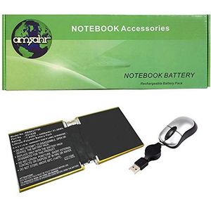 Amsahr 100% compatibel niet-OEM Vervanging Durable Laptop batterij voor Microsoft P21G2B | 4220 mAh | Inclusief Mini Optical Mouse