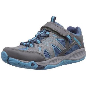 Merrell Allout Blaze Sandaal, uniseks sandalen voor kinderen, atletische en outdoorsandalen, Blauw Blauw Grijs, 34 EU