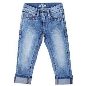 s.Oliver Jongens Jeans met zakken stiksel, Denim Blauw, 110 cm