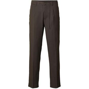 SELETED HOMME SLH190-REG Tapered Leroy Pleat Pant NOOS, chocolade taart, XL