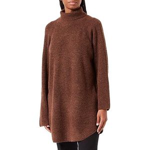 PIECES Pcellen Ls Long Knit Noos Bc Qx gebreide trui voor dames, Chicory Coffee, 46/48 Grote maten