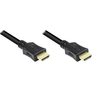 Good Connections HDMI-kabel met Ethernet 24K vergulde stekker en koperen contacten 0.5 m zwart