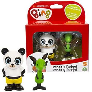 Giochi Preziosi Bing BNG00L02 Set met 2 minifiguren, Pando en Padget, heldere kleuren en de juiste maat voor de handen van de kleinsten, voor kinderen vanaf 18 maanden, meerkleurig