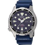 Citizen Promaster Marine Automatisch analoog polshorloge voor heren, blauw, Riemen.