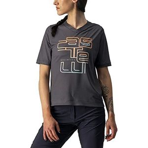 CASTELLI Dames Trail Tech W T-shirt, Dark Gray, M