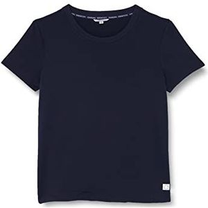 Comma CI Dames T-shirt Vest, 5996 Marine, 34 NL