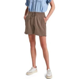 Street One Dames Korte broek van mousseline in Bruin, in size: 32