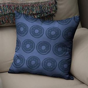 BonaMaison Decoratieve Kussensloop, Blauw Kussenhoezen Bank, Zitkussen, Decoratieve Kussenhoesjes, Kussensloop; Sofa, Slaapkamer, Kantoor, Auto 50x50 Cm - Ontworpen en vervaardigd in Turkije