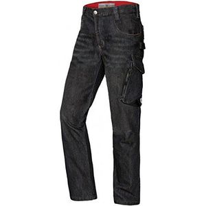 BP 1990-038-09 Worker Jeans - Slank silhouet - Ergonomische snit - Stretch stof - 78% katoen, 22% elastomultiester - slanke pasvorm - Maat: 31/34 - Kleur: zwart gewassen