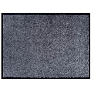 Hanse Home Wasbare deurmat voor binnen en buiten, effen, effen, vuilvangmat, vuilvanger, entreetapijt, anti-slip maten, 60 x 80 cm, grijs