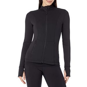Amazon Essentials Dames Active Sweat Zip Through Jacket, Zwart, XL