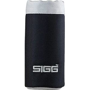 SIGG Nylon Pouch Black (1 L), modieuze beschermhoes voor elke Sigg drinkfles, handige flessentas van nylon, nylon hoes in modern zwart