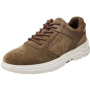 Tommy Hilfiger Heren Core Hilfiger Suede Hybrid Schoen, Vervaagd militair, 40 EU