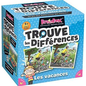 BrainBox: Trouve the differences - vakantie - asmodee - gezelschapsspel - observatie- en geheugenspel - kinderspel