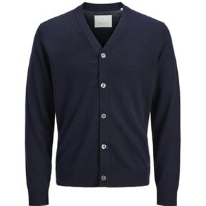 JACK & JONES Jprccmerino Gebreid V-hals cardigan, night sky, S