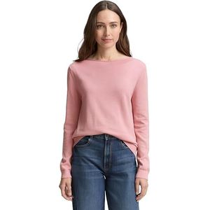Tom Tailor - Gebreide Trui - Morning Pink - Met Boothals