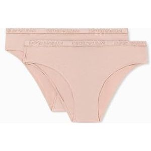 EMPORIO ARMANI Dames Essential Studs 2-Pack Brief, Roze, M, roze, M